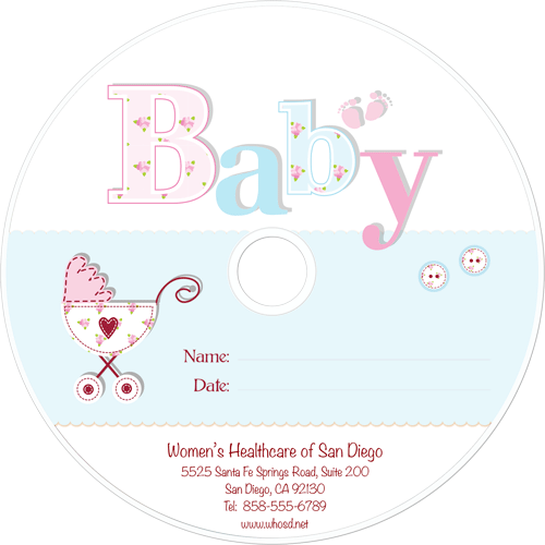 image of dvd printed for ultrasound