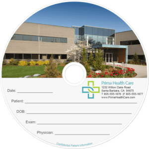 image of cd custom printed for medical offices